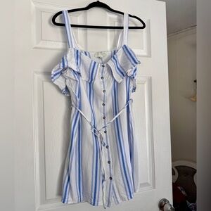 Forever 21+ Blue and White Striped Dress